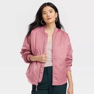 Oversized Rose Pink Jacket, Satin cropped Barbie Bachelorette vegas
